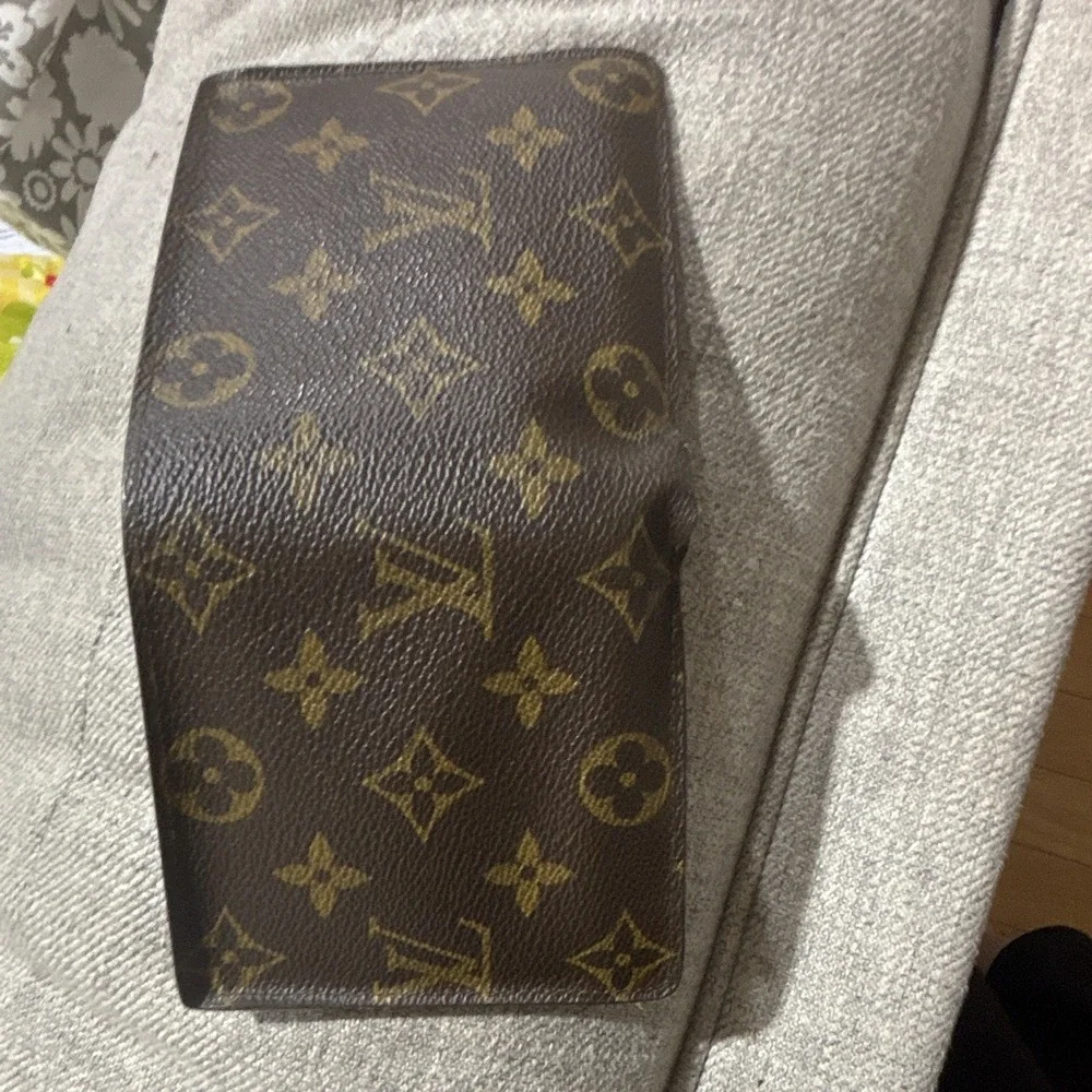Louis Vuitton Monogram Bifold Wallet Brown Men's Credit Card Slots Logo